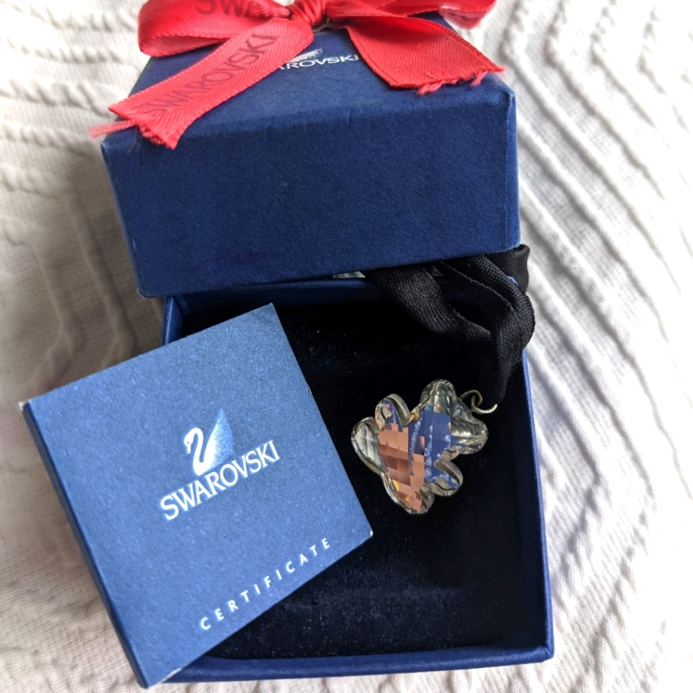 Swarovski Teddy Bear Crystal Pendant